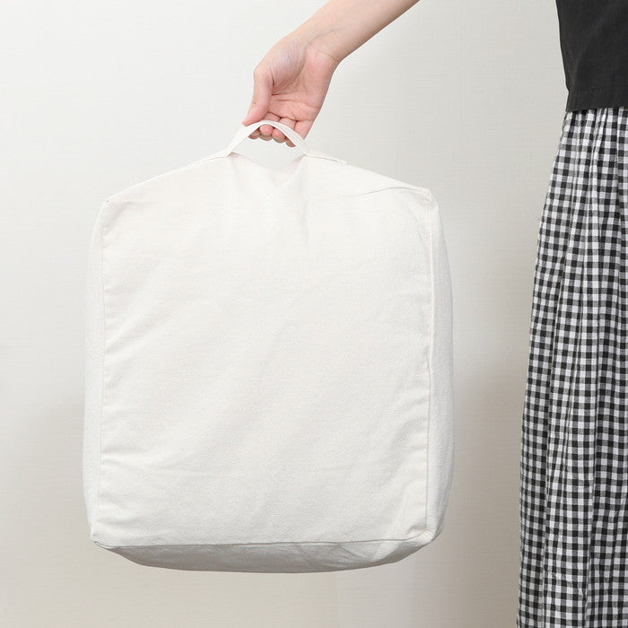 収納できる クッション カバー シュシュ S IV アイボリー 幅380×奥行380×高さ170 fj-65087の画像