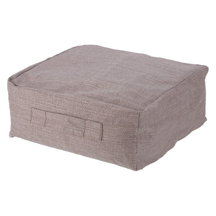 収納できる クッション カバー シュシュ S LBR ライトブラウン 幅380×奥行380×高さ170 fj-65088の画像