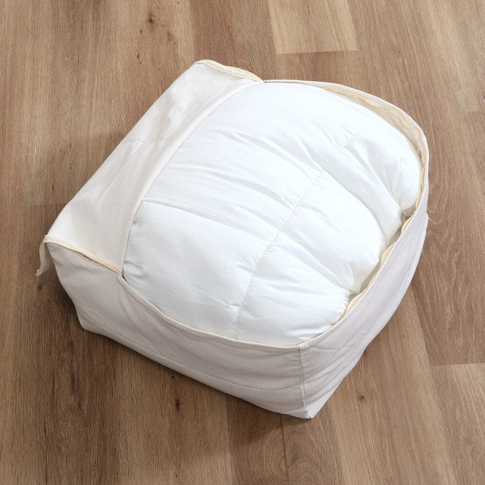 収納できる クッション カバー シュシュ M IV アイボリー 幅500×奥行500×高さ280 fj-65090の画像