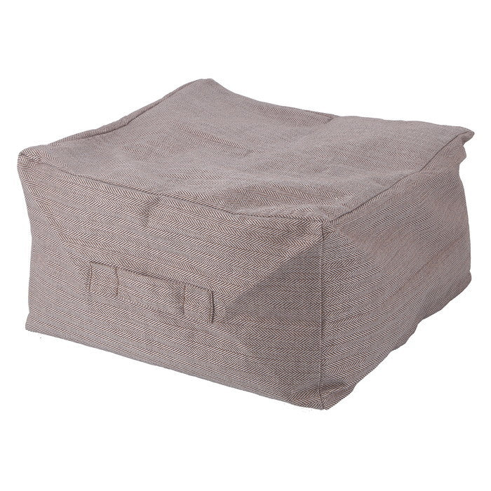 収納できる クッション カバー シュシュ M LBR ライトブラウン 幅500×奥行500×高さ280 fj-65091の画像