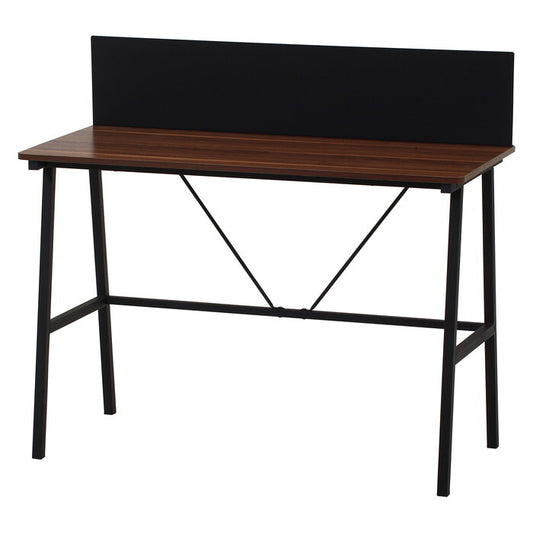 デスク マグネット 対応 バックパネル付き フィーノBR BK ブラウン ブラック 組立品 W1100×D500×H980mm 11.45kg fj-65273の画像