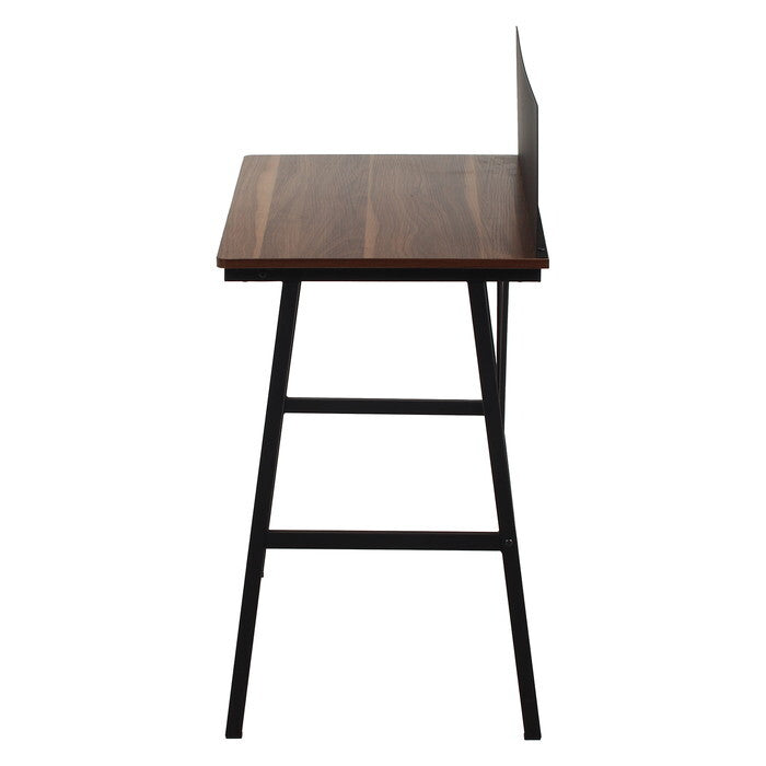 デスク マグネット 対応 バックパネル付き フィーノBR BK ブラウン ブラック 組立品 W1100×D500×H980mm 11.45kg fj-65273の画像