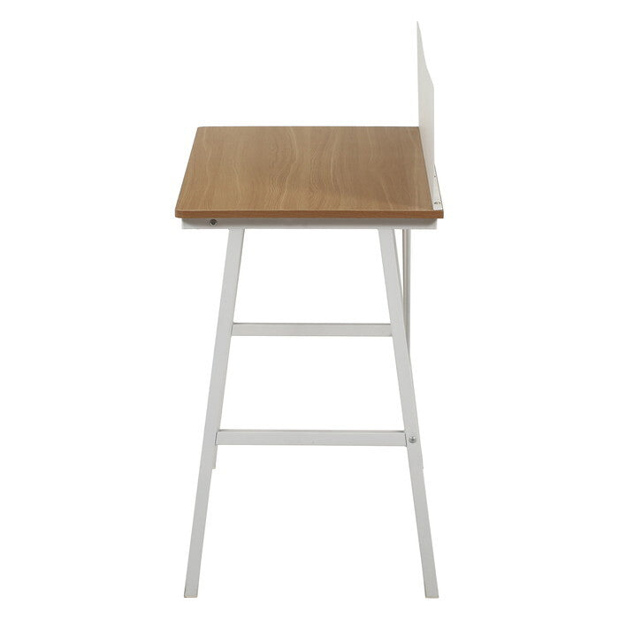 デスク マグネット 対応 バックパネル付き フィーノNA WH ナチュラル ホワイト 組立品 W1100×D500×H980mm 11.45kg fj-65274の画像