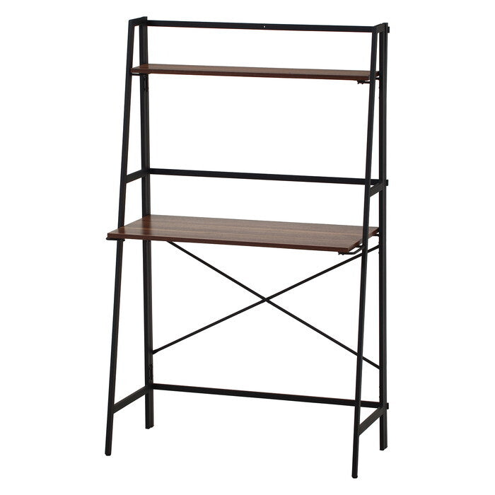 デスク フォールディング タワータイプ ペルル BR BK ブラウン ブラック 組立品 W810×D410×H1375mm 10kg fj-65275の画像