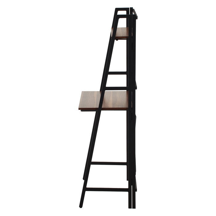 デスク フォールディング タワータイプ ペルル BR BK ブラウン ブラック 組立品 W810×D410×H1375mm 10kg fj-65275の画像