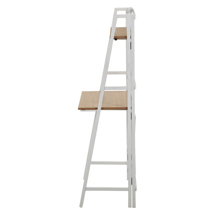 デスク フォールディング タワータイプ ペルル NA WH ナチュラル ホワイト 組立品 W810×D410×H1375mm 10kg fj-65276の画像