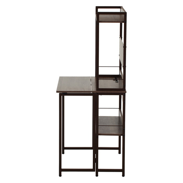 デスク マルチ フォールディング ゼファー BR BR ブラウン ブラウン 組立品 W800×D570×H1360mm 16.5kg fj-65278の画像