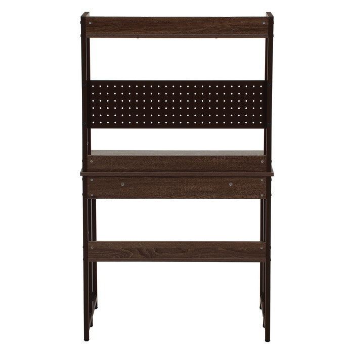 デスク マルチ フォールディング ゼファー BR BR ブラウン ブラウン 組立品 W800×D570×H1360mm 16.5kg fj-65278の画像