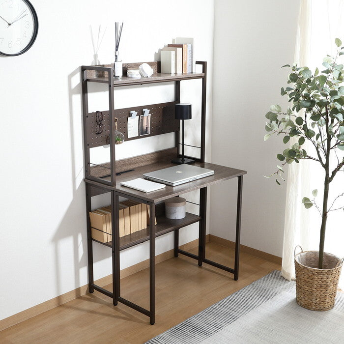 デスク マルチ フォールディング ゼファー BR BR ブラウン ブラウン 組立品 W800×D570×H1360mm 16.5kg fj-65278の画像