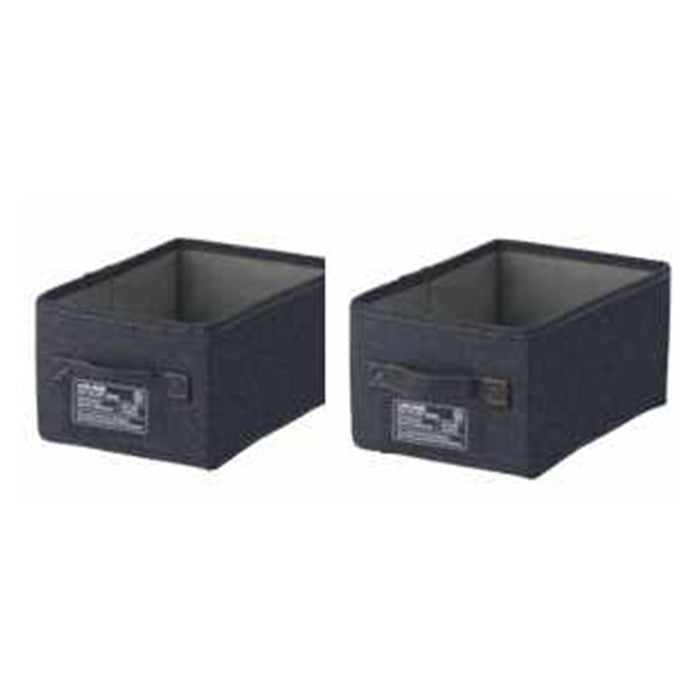 LB デニム調 インナーボックス クォーター2Pセット ブルー 幅180×奥行260×高さ130 fj-67314の画像