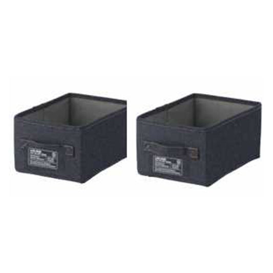 LB デニム調 インナーボックス クォーター2Pセット ブルー 幅180×奥行260×高さ130 fj-67314の画像