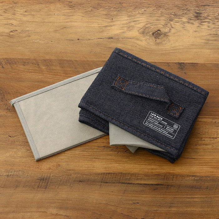 LB デニム調 インナーボックス クォーター2Pセット ブルー 幅180×奥行260×高さ130 fj-67314の画像