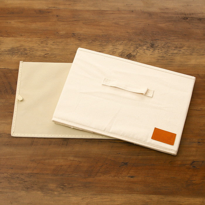 LB キャンバス調 インナーボックス アイボリー 幅380×奥行260×高さ260 fj-67316の画像