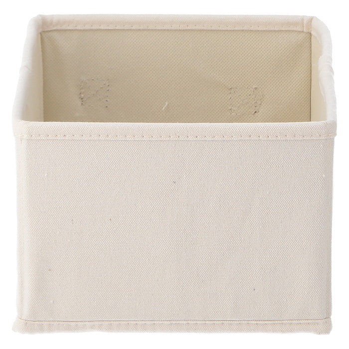 LB キャンバス調 インナーボックス クォーター2Pセット アイボリー 幅180×奥行260×高さ130 fj-67319の画像