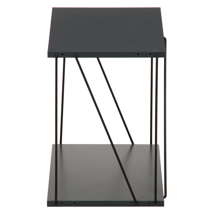 EZBO ワイヤーラック2段 60幅 ダークグレー 幅610×奥行310×高さ400 fj-67321の画像