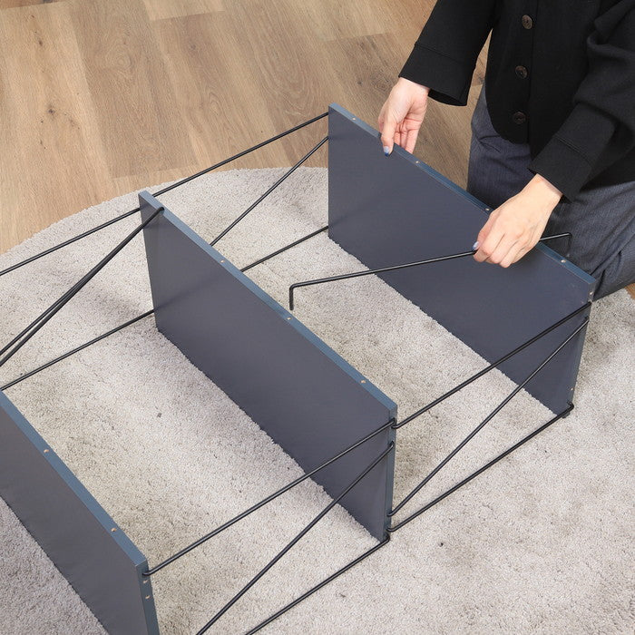 EZBO ワイヤーラック3段 60幅 ダークグレー 幅610×奥行310×高さ785 fj-67322の画像