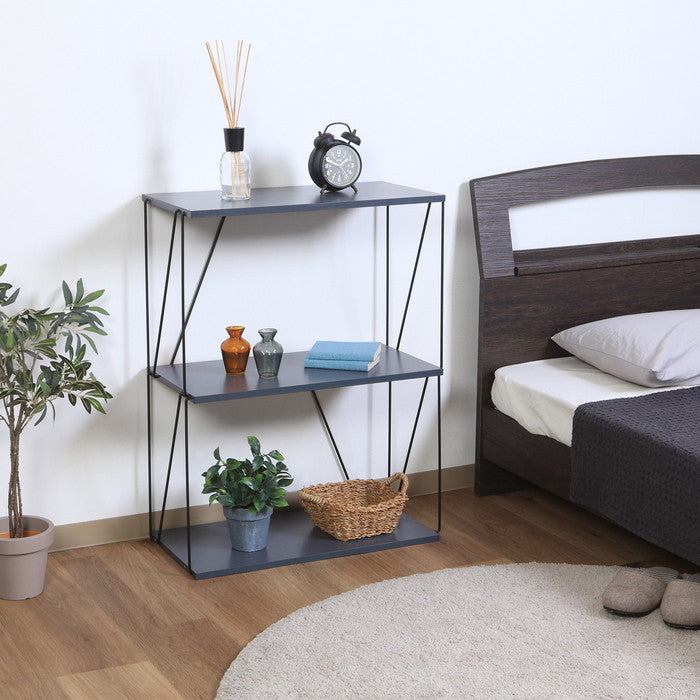 EZBO ワイヤーラック3段 60幅 ダークグレー 幅610×奥行310×高さ785 fj-67322の画像