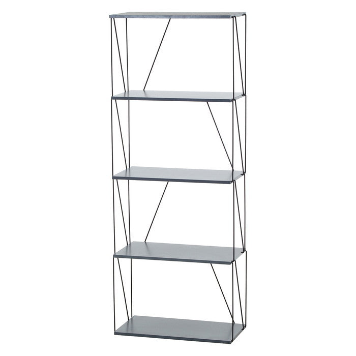 EZBO ワイヤーラック5段 60幅 ダークグレー 幅610×奥行310×高さ1555 fj-67324の画像