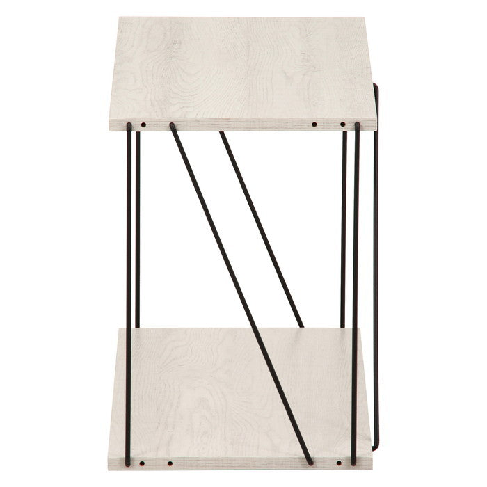 EZBO ワイヤーラック2段 60幅 ホワイトオーク ホワイトウォッシュ 幅610×奥行310×高さ400 fj-67325の画像