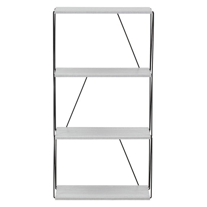 EZBO ワイヤーラック4段 60幅 ホワイトオーク ホワイトウォッシュ 幅610×奥行310×高さ1170 fj-67327の画像