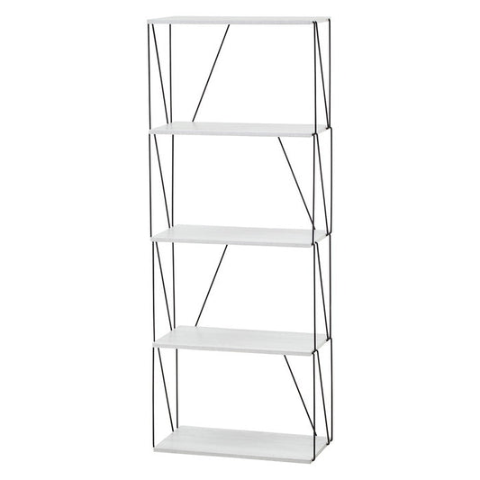 EZBO ワイヤーラック5段 60幅 ホワイトオーク ホワイトウォッシュ 幅610×奥行310×高さ1555 fj-67328の画像