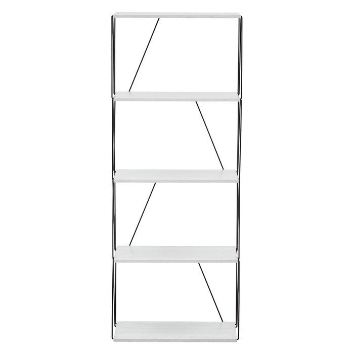 EZBO ワイヤーラック5段 60幅 ホワイトオーク ホワイトウォッシュ 幅610×奥行310×高さ1555 fj-67328の画像