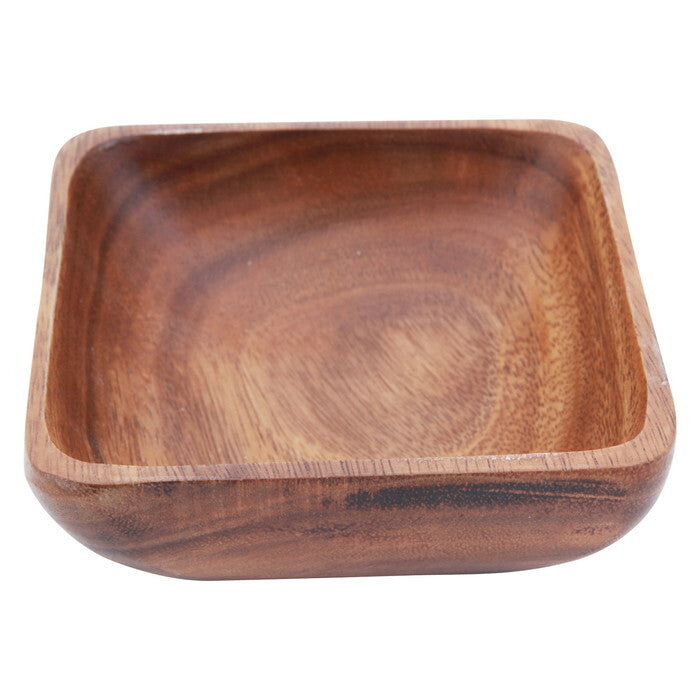 スクエアボウル アカシア M ブラウン 完成品 W150×D150×H50mm 0.18kg fj-69394の画像