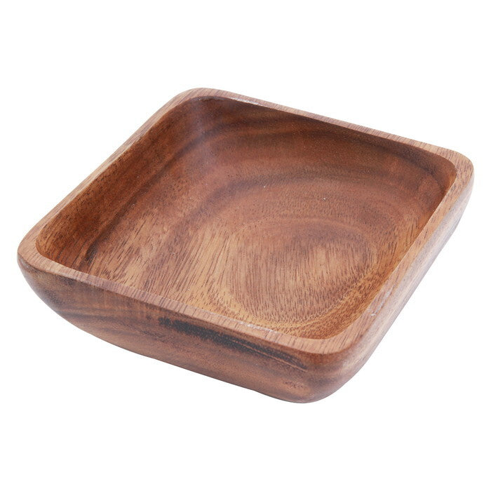 スクエアボウル アカシア M ブラウン 完成品 W150×D150×H50mm 0.18kg fj-69394の画像
