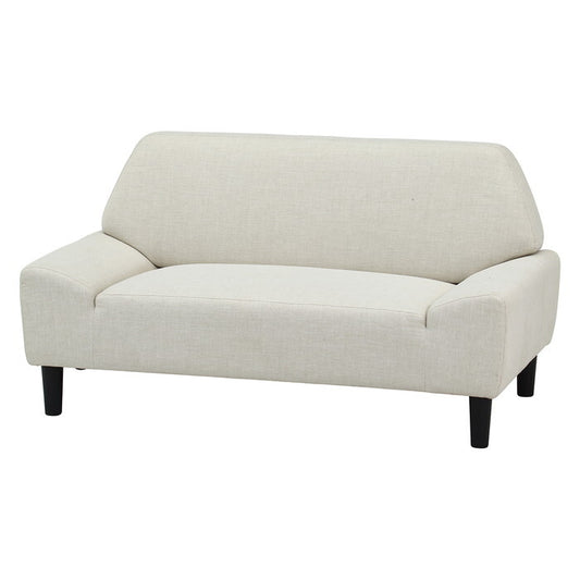 ソファ アームレス 2P ノアーム IV アイボリー 完成品 一部取付 W1380×D720×H720mm fj-70239の画像