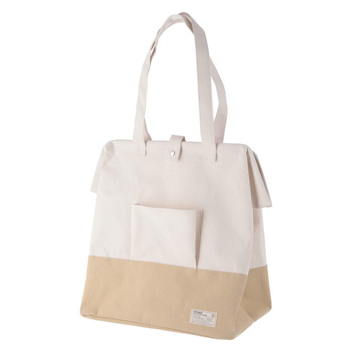 LB がまぐちランドリーバッグ BE ベージュ 幅370×奥行260×高さ420 fj-70340の画像