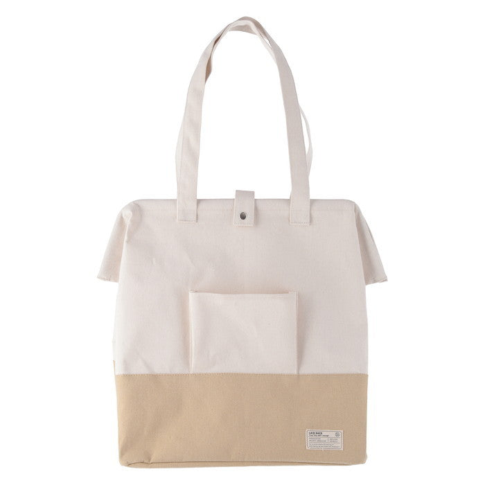 LB がまぐちランドリーバッグ BE ベージュ 幅370×奥行260×高さ420 fj-70340の画像