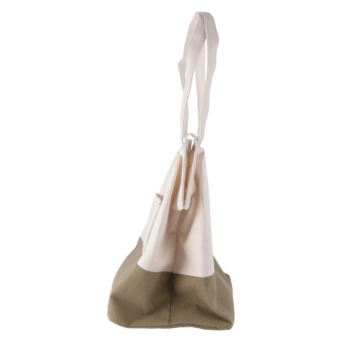 LB がまぐちランドリーバッグ GR グリーン 幅370×奥行260×高さ420 fj-70341の画像