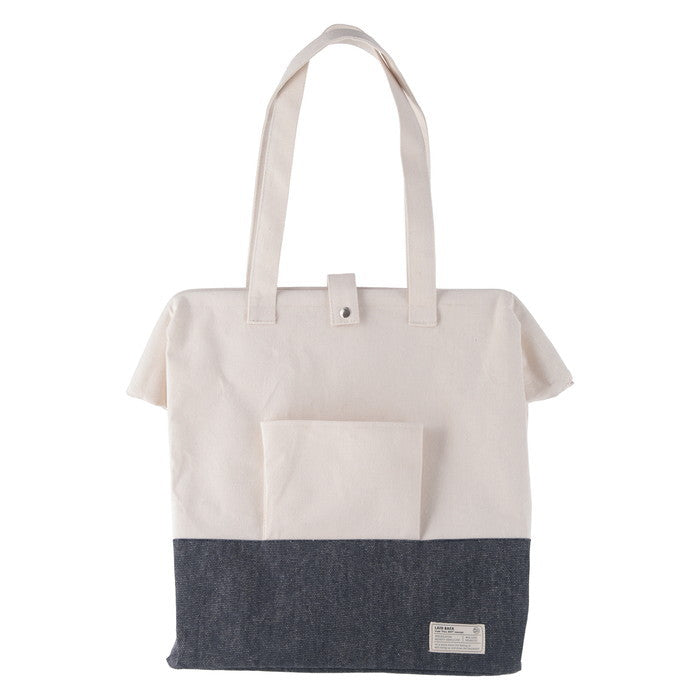 LB がまぐちランドリーバッグ NV ネイビー 幅370×奥行260×高さ420 fj-70342の画像