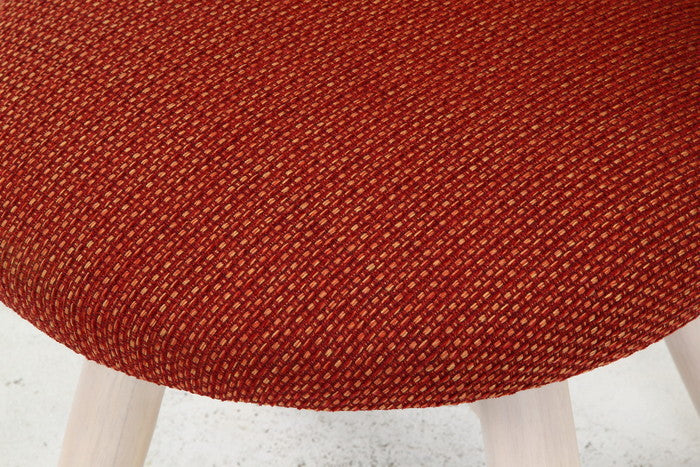 ダイニング チェア クラム ファブリック OR/WHW ホワイトウォッシュ 500×520×680 fj-70566の画像