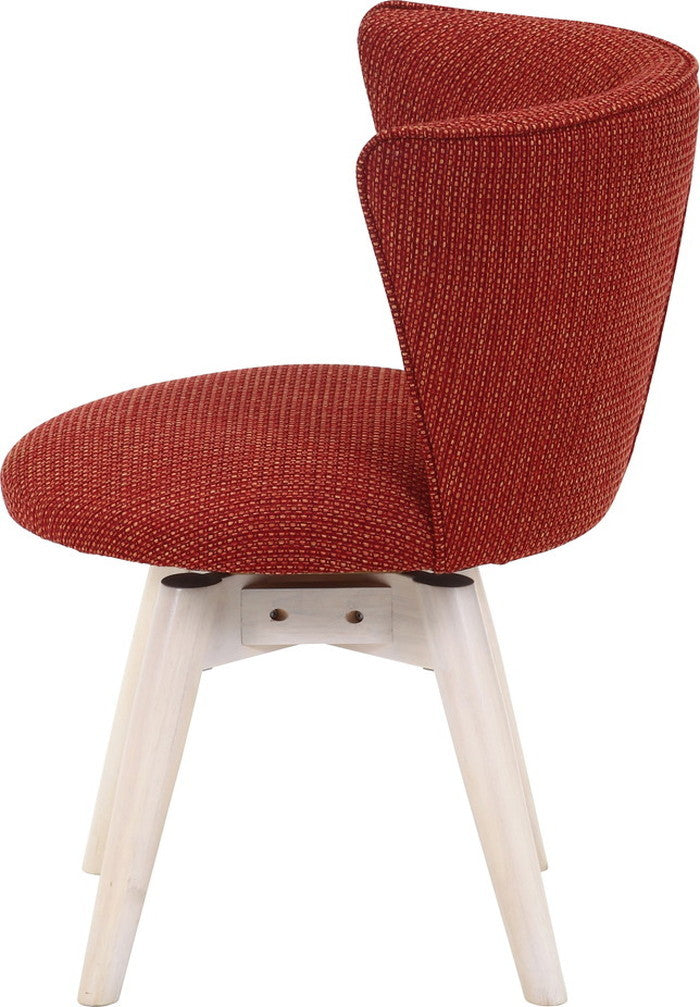 ダイニング チェア クラム ファブリック OR/WHW ホワイトウォッシュ 500×520×680 fj-70566の画像