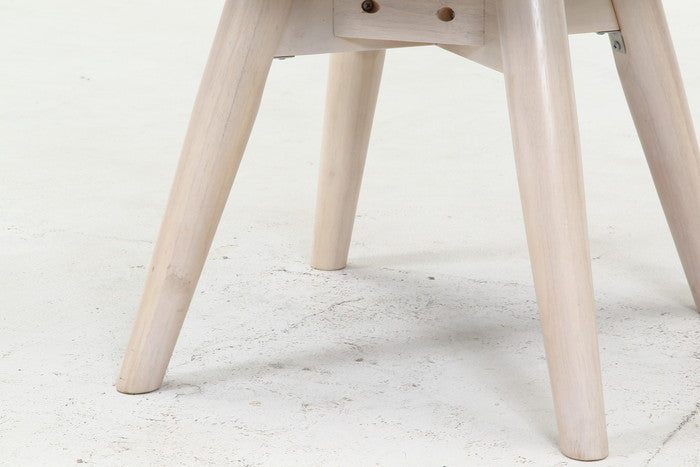 ダイニング チェア クラム ファブリック OR/WHW ホワイトウォッシュ 500×520×680 fj-70566の画像