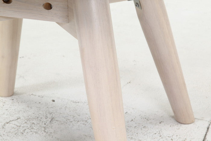 ダイニング チェア クラム ファブリック OR/WHW ホワイトウォッシュ 500×520×680 fj-70566の画像