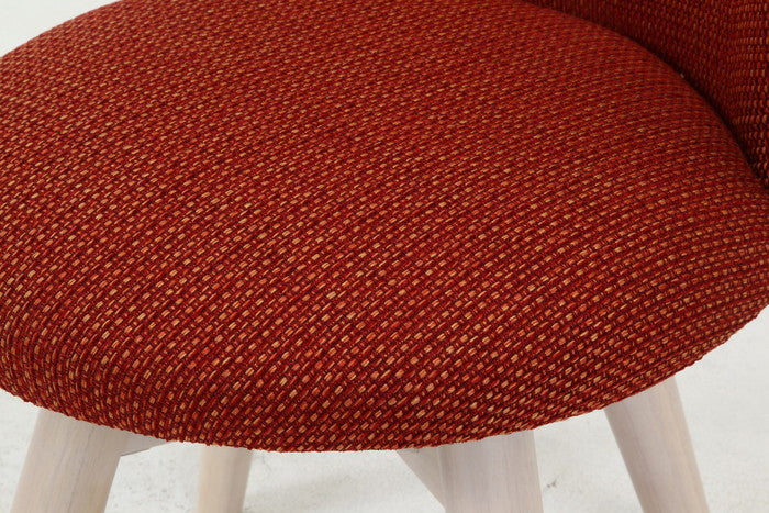 ダイニング チェア クラム ファブリック OR/WHW ホワイトウォッシュ 500×520×680 fj-70566の画像