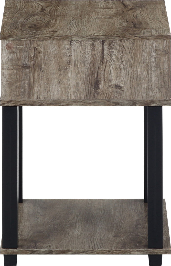 FITサイドテーブル ナチュラル／ブラック 幅450×奥行395×高さ551mm fj-70695の画像