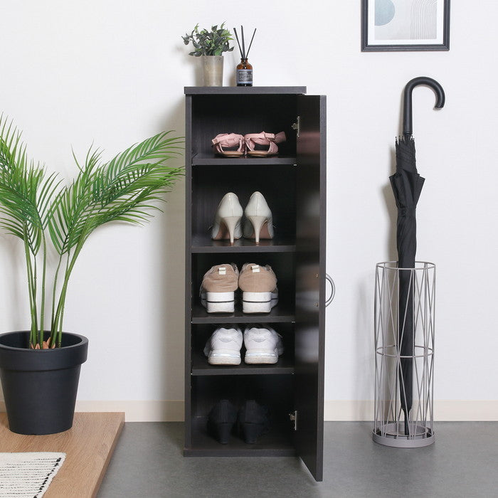 スリムシューズボックス 靴箱 BR SB3090 D ブラウン 幅287×奥行330×高さ900mm fj-70745の画像