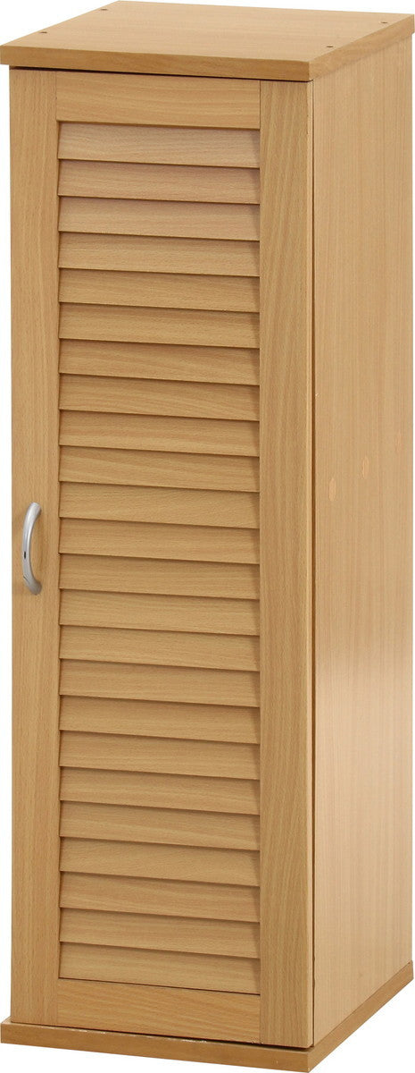 スリムシューズボックス 靴箱 ルーバー扉 NA SB3090 RD ナチュラル 幅287×奥行330×高さ900mm fj-70746の画像