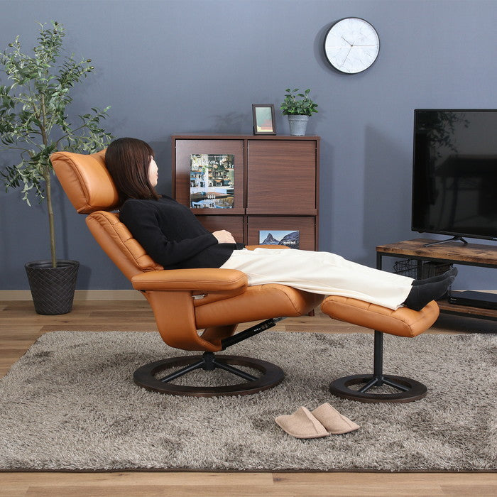 パーソナルチェアー オール CM キャメル 幅810×奥行750?1200×高さ890?1130mm fj-70765の画像