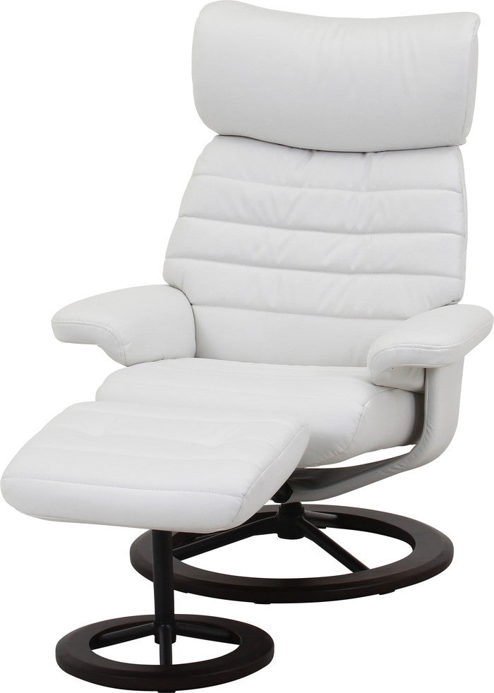 パーソナルチェアー オール WH ホワイト 幅810×奥行750?1200×高さ890?1130mm fj-70766の画像