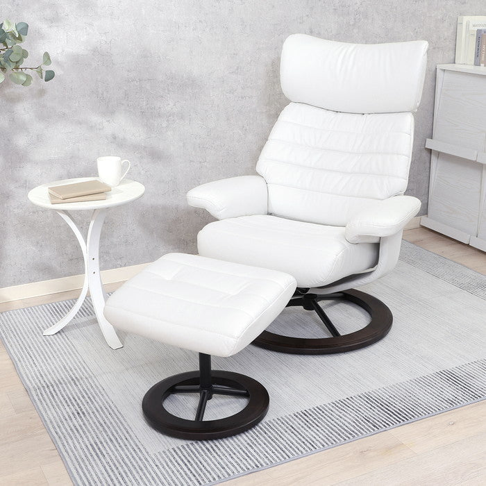 パーソナルチェアー オール WH ホワイト 幅810×奥行750?1200×高さ890?1130mm fj-70766の画像