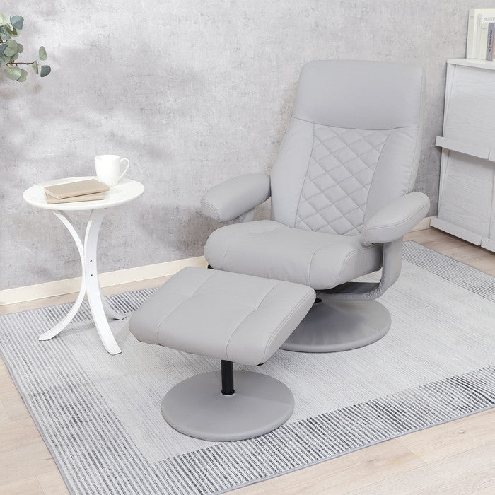 パーソナルチェアー クロス GY グレｰ 幅775×奥行770?1065×高さ810?940mm fj-70769の画像