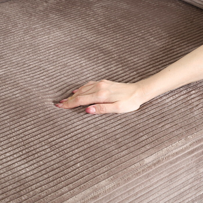 ソファ だらりんソファ シフォン BR ブラウン 完成品 W1400×D950-1900×H420-580mm fj-70825の画像