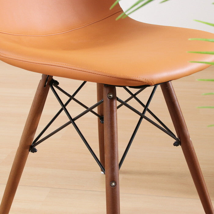 イームズチェア TPUレザー CAMEL キャメル 組立品 W460×D520×H820mm 3.7kg fj-70950の画像