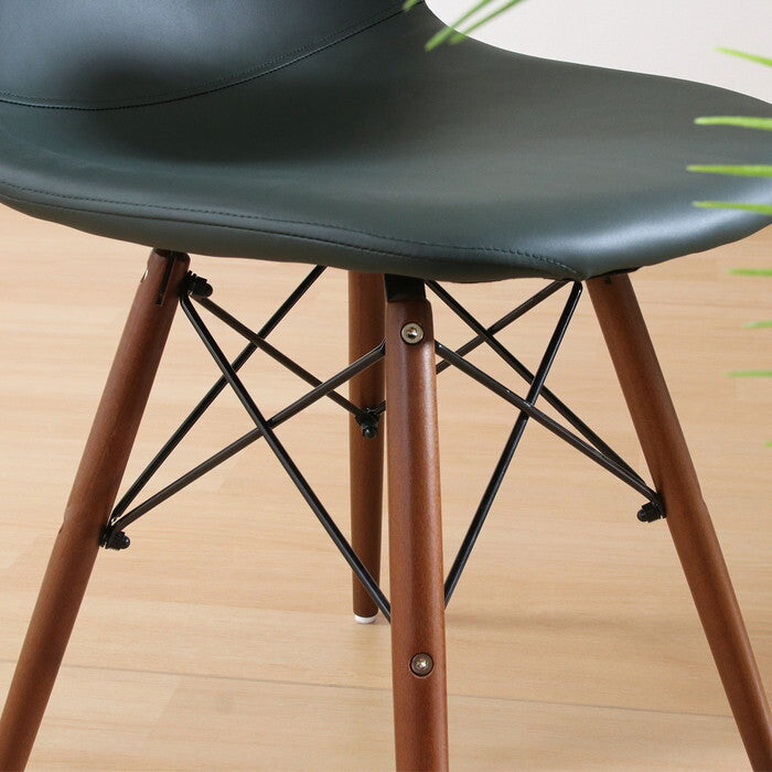 イームズチェア TPUレザー GR グリーン 組立品 W460×D520×H820mm 3.7kg fj-70951の画像