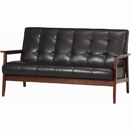 バイキャストPUソファー フレンズDBR 2P 846 ダークブラウン fj-71157の画像