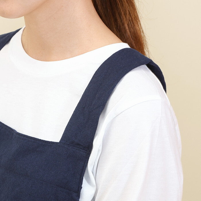 クロスエプロン ネイビー 完成品 W1000×D800×H0mm 0.17kg fj-71830の画像